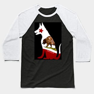 Cali Dog (German Shepherd) Baseball T-Shirt